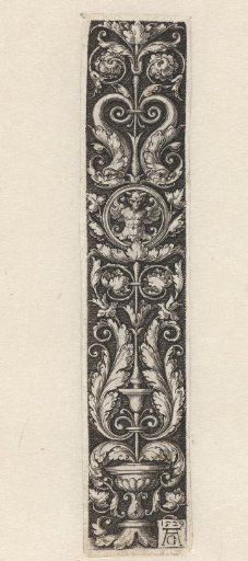 Candelabrum with leafy scrolls