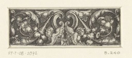Ornament with two sphinxes