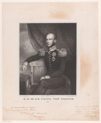 Portrait of Willem II, King of the Netherlands