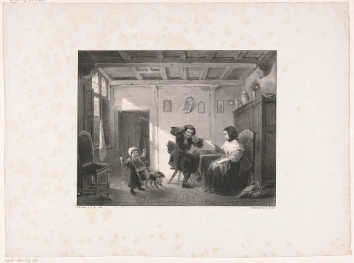 Parents listening to girl and her drum
