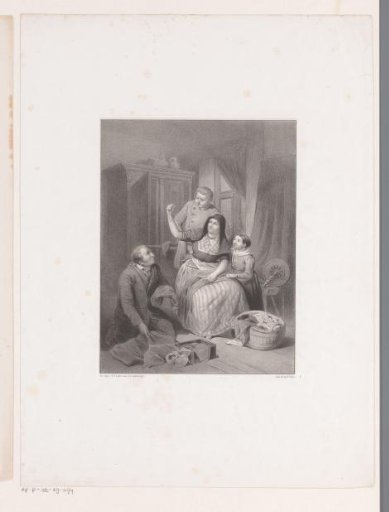 Woman Viewing Merchandise in an Interior