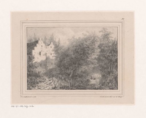 Ditch and two houses