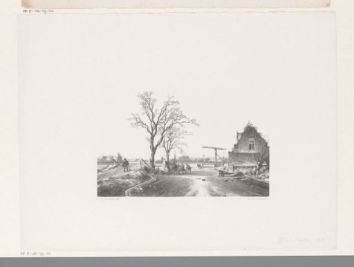 Frozen river with skating and refreshments