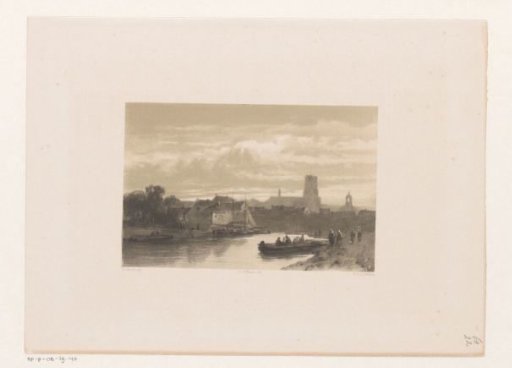 View of harbour and dyke