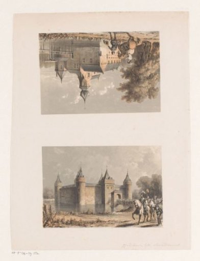 Two views of castles including Castle Wedderburcht
