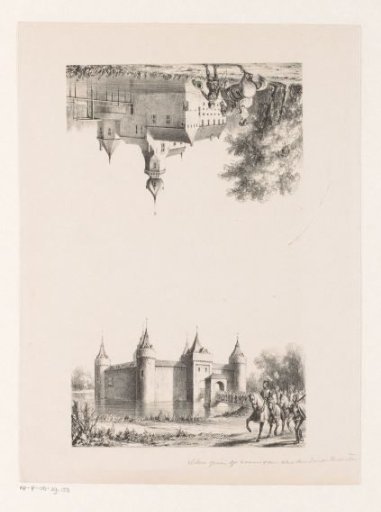 Two views of castles including Castle Wedderburcht