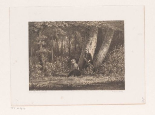 Two girls in the woods