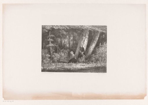 Two girls in the woods