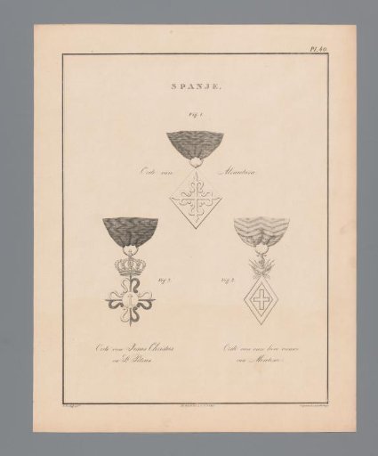 Three orders of chivalry from Spain