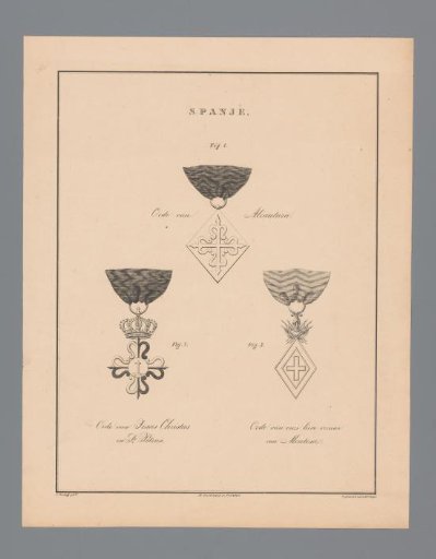 Three orders of chivalry from Spain