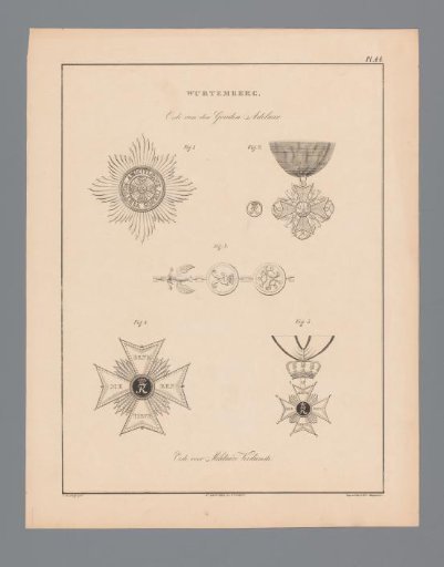 Orders of chivalry from Württemberg