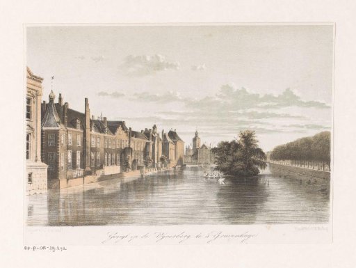 View of the Hofvijver in The Hague