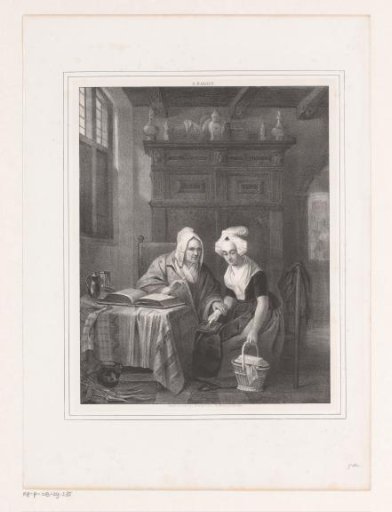 Old and Young Woman in an Interior