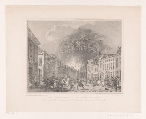 Explosion of the laboratory in Bergen op Zoom
