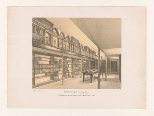Interior of the Walloon Library in Leiden