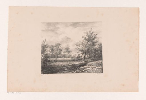 Two figures in a landscape