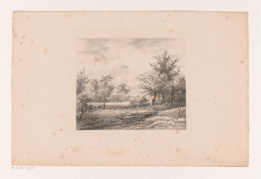 Two figures in a landscape