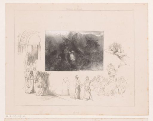Knights with a Man in a Landscape