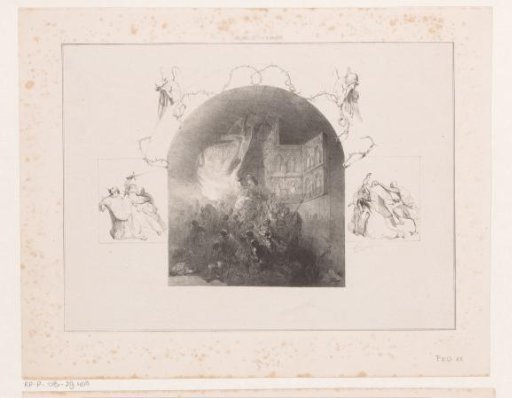 Knights Storming and Plundering a Church