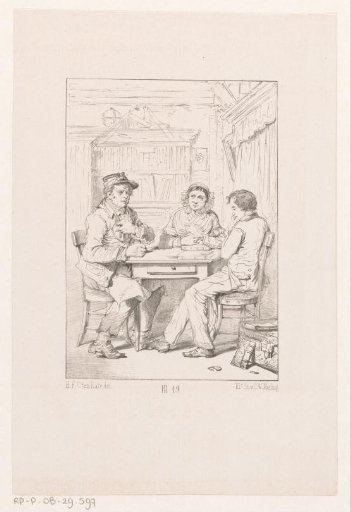 Three Persons at Table