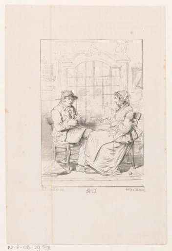 Two People at Table