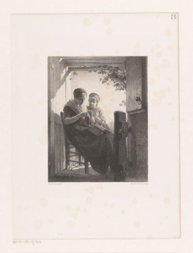 Woman Embroidering