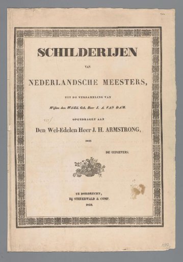 Cover with a series of reproductions after paintings by Dutch masters