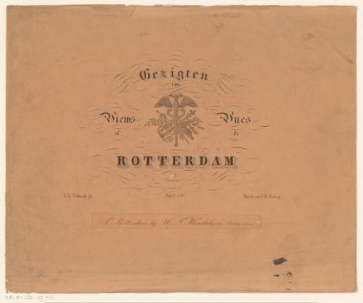 Cover for series of views of Rotterdam