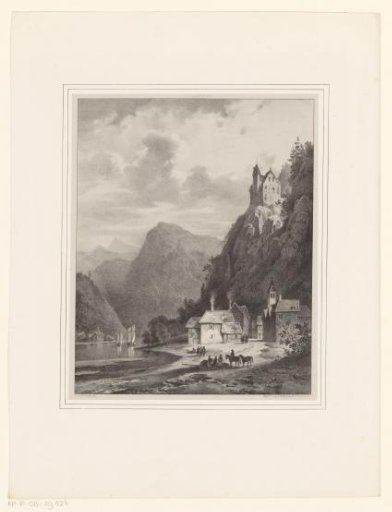 Hill village by the water