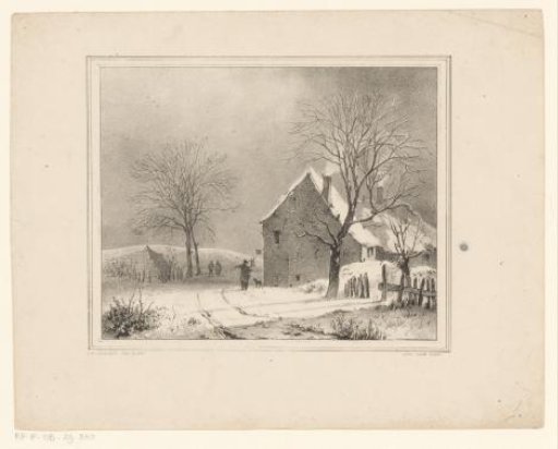 Houses in a Snowy Landscape
