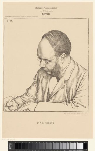 Portrait of Nicolaas Gerard Pierson