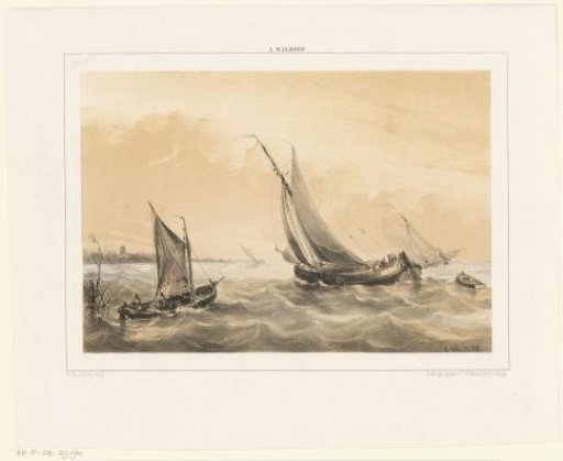 Sailing boats at sea