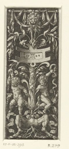 Flat decoration with two children