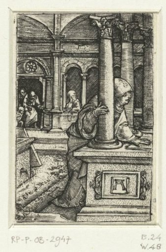 Mary Seeking Her Son in the Synagogue