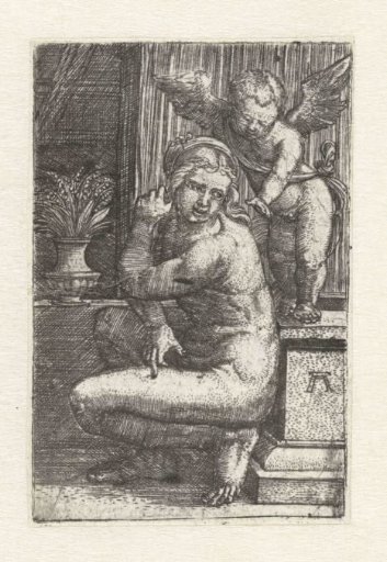 Kneeling Venus with Cupid