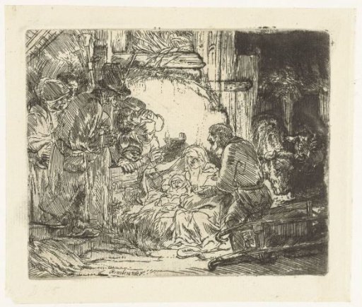 The adoration of the shepherds: with the lamp