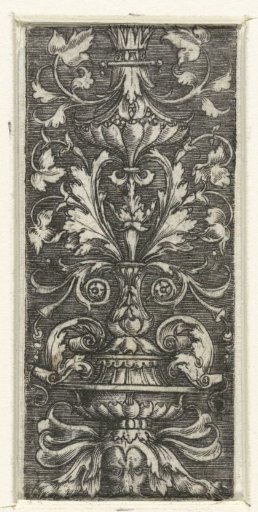 Candelabrum with leafy scrolls
