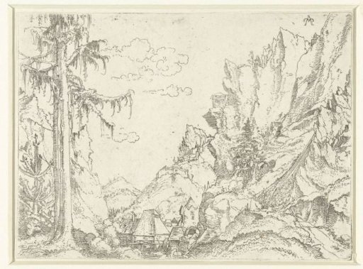 Landscape with a Village in a Rocky Valley