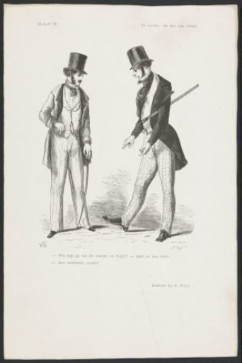 Man Showing His New Shoes from Paris