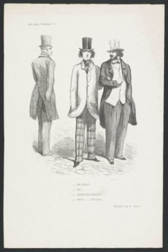 Two Men Passed by a Third Man