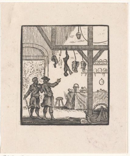 Scene of a Story from the Aesop Fables