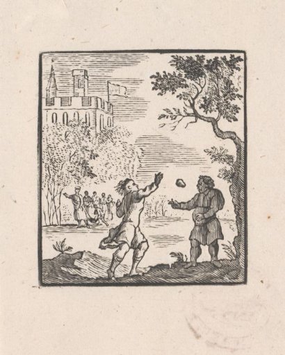 Scene of a Story from the Aesop Fables