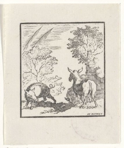 Illustration of a Story from Aesop's Fables