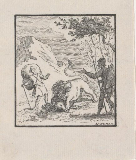 Illustration of a Story from Aesop's Fables