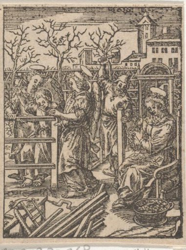 The Christ Child Building a Fence