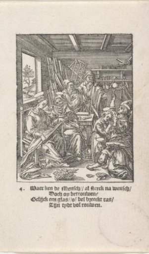 Christ Child blowing soap bubbles