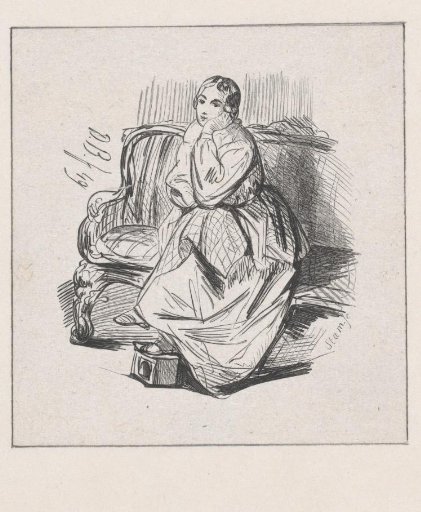 Woman Sitting on a Bench