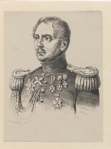 Man in military costume