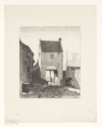 View of the Steiger Gate near the River Linge at Leerdam