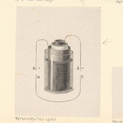 Cross-section of a battery